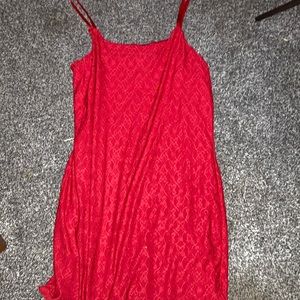 red dress